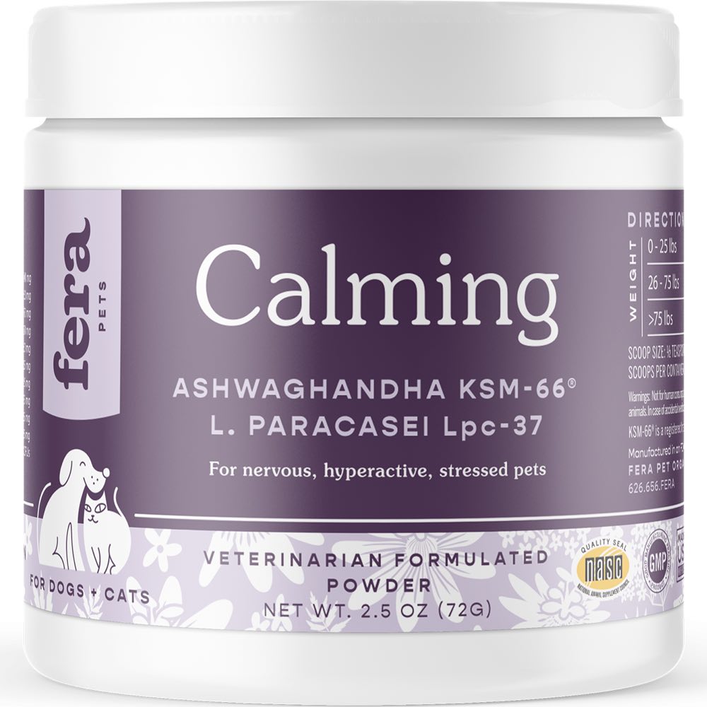 Fera Pets Calming Support Supplement Powder For Cats & Dogs 2.5oz