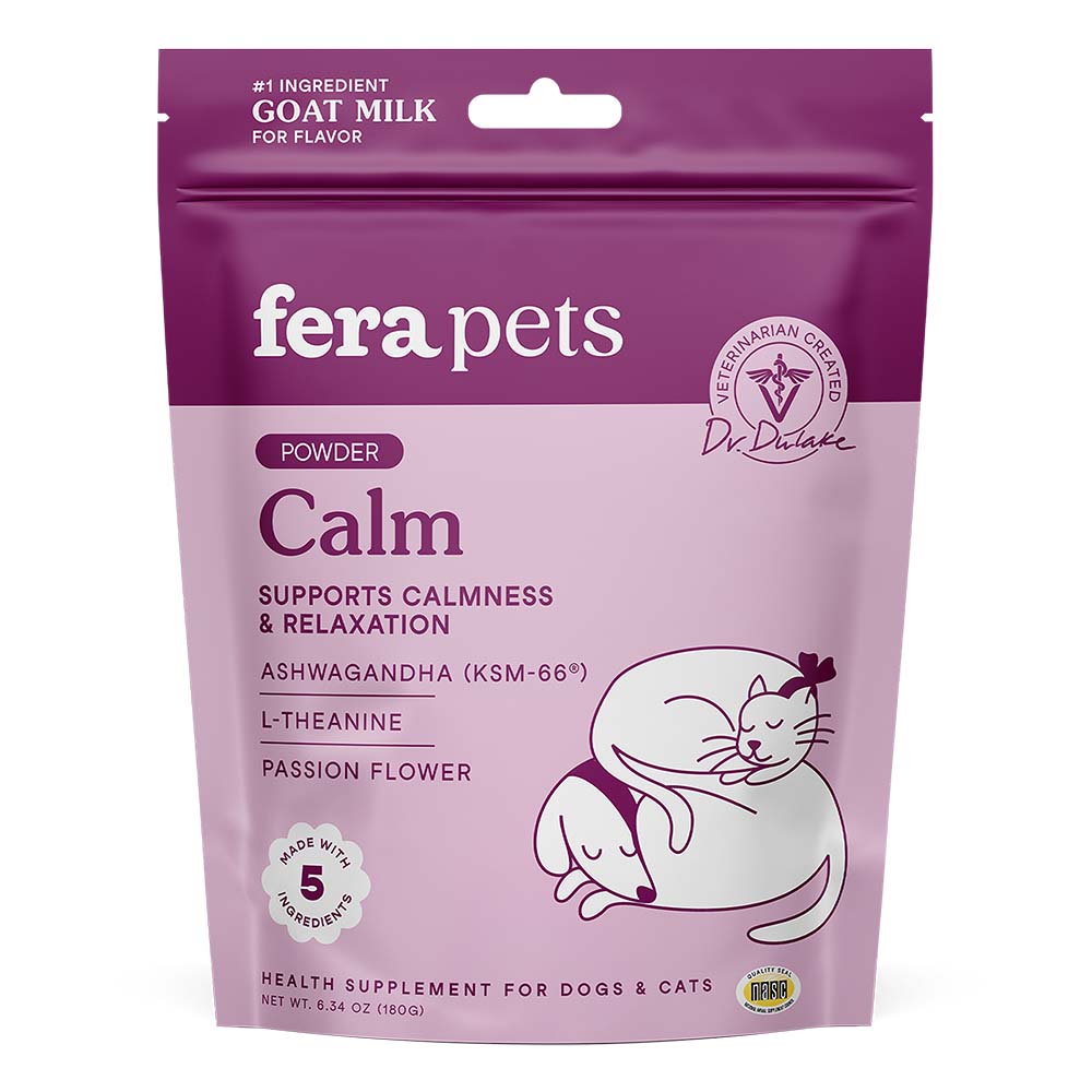 Fera Pets Calm Goat Milk Supplement Powder For Cats & Dogs 6.34oz