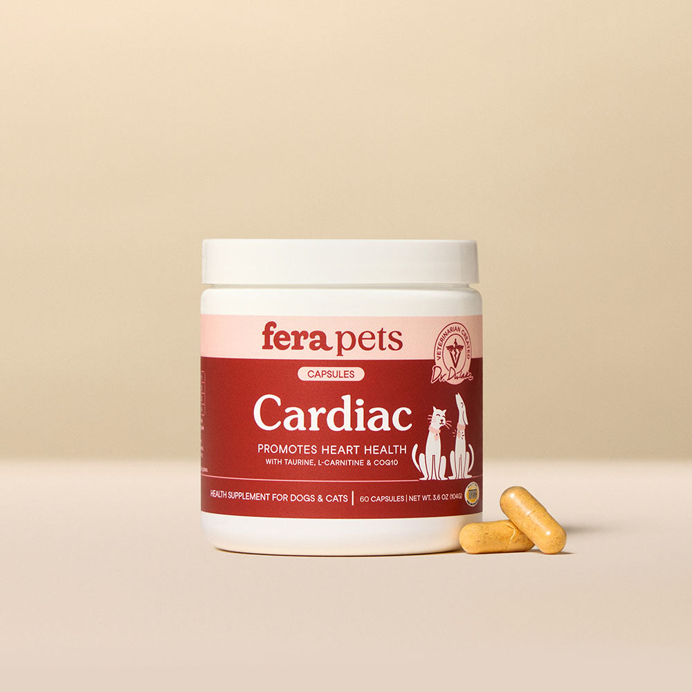 Fera Pets Cardiac Support Supplement For Cats & Dogs 60caps