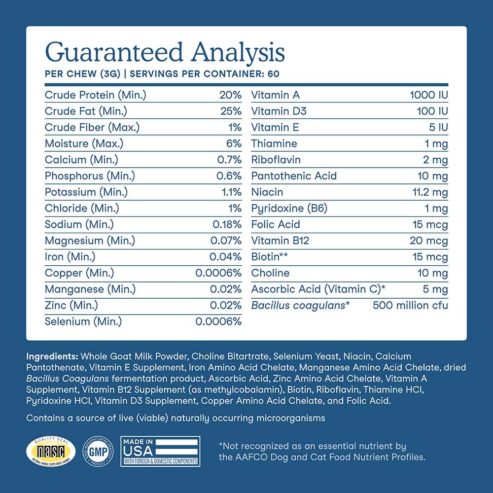 Fera Pets Multivitamin Goat Milk Supplement Powder For Cats & Dogs 6.34oz