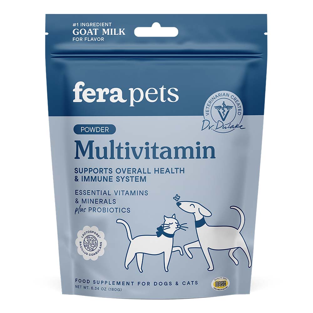 Fera Pets Multivitamin Goat Milk Supplement Powder For Cats & Dogs 6.34oz