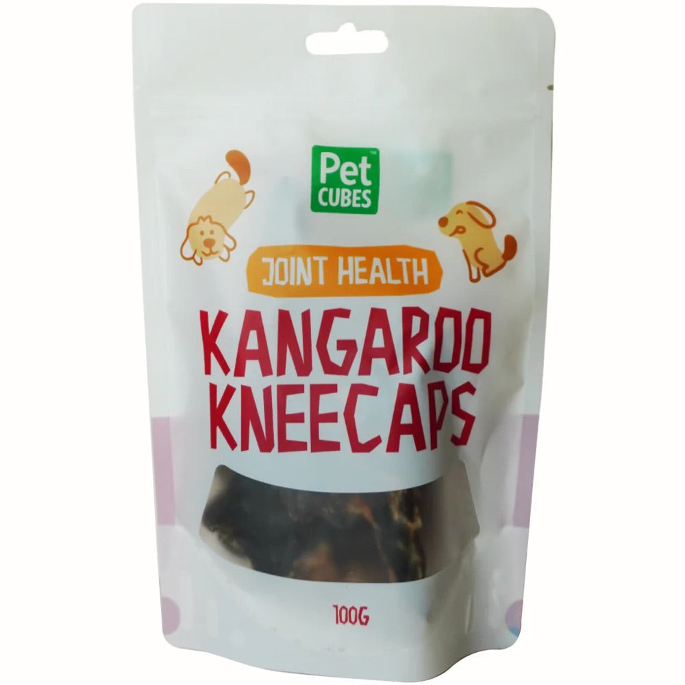PetCubes Kangaroo Kneecaps Grain-Free Dog Treats 100g
